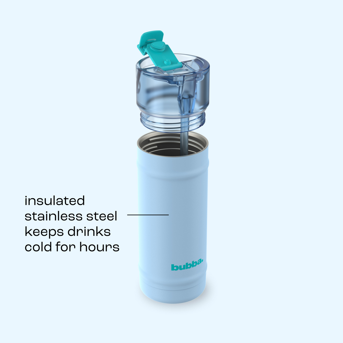 bubba 18 oz DualSip Insulated Stainless Steel Water Bottle - Daydreamin - US 6409