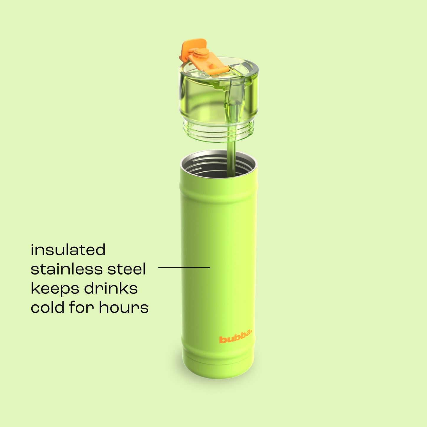 bubba 24 oz DualSip Insulated Stainless Steel Water Bottle - Glow Up - US 2109