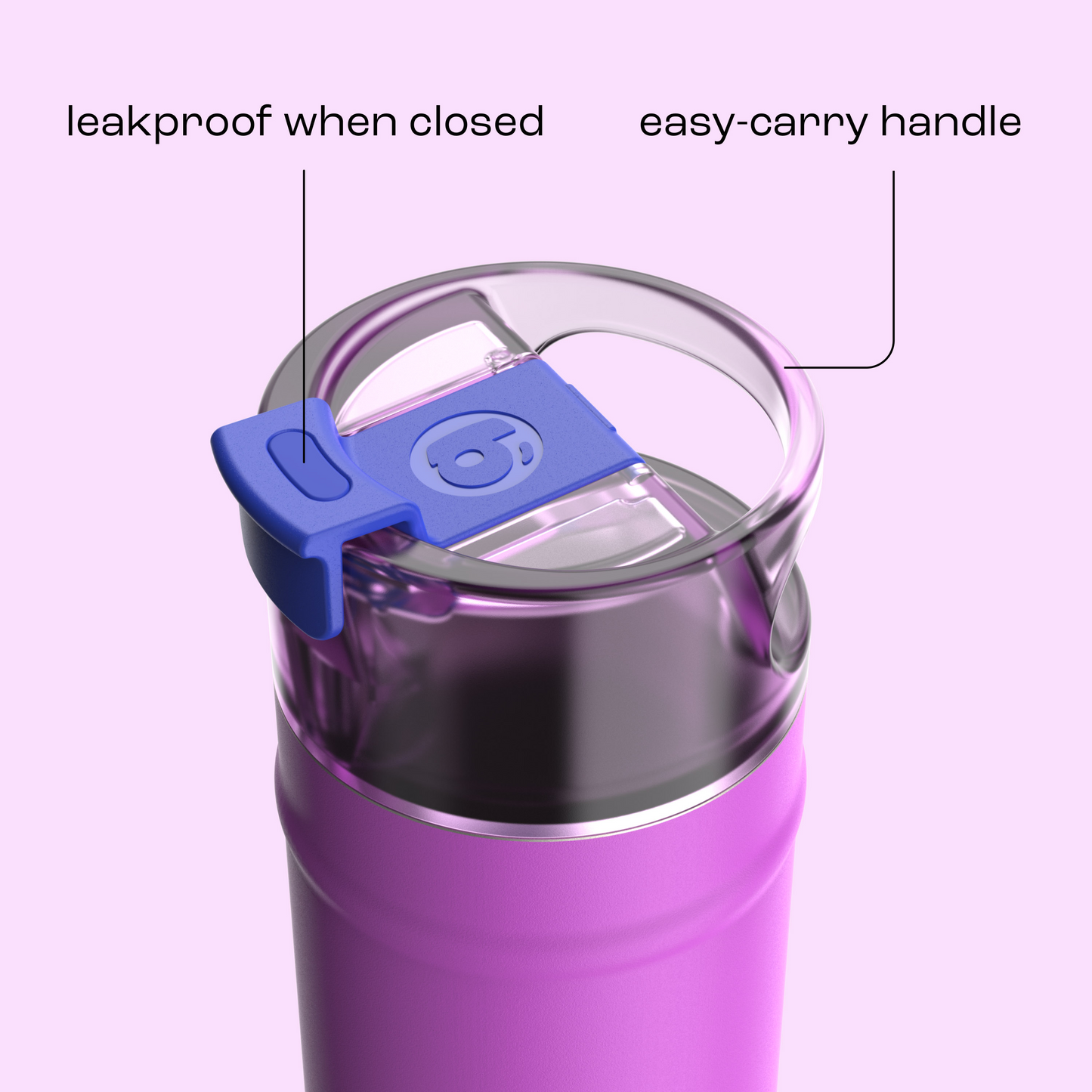bubba 18 oz DualSip Insulated Stainless Steel Water Bottle - Mood Booster - US 8491