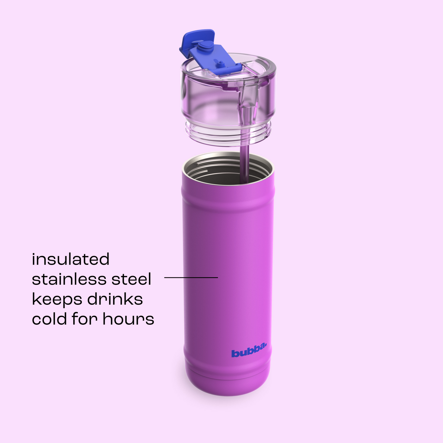 bubba 32 oz DualSip Insulated Stainless Steel Water Bottle - Mood Booster - US 3784