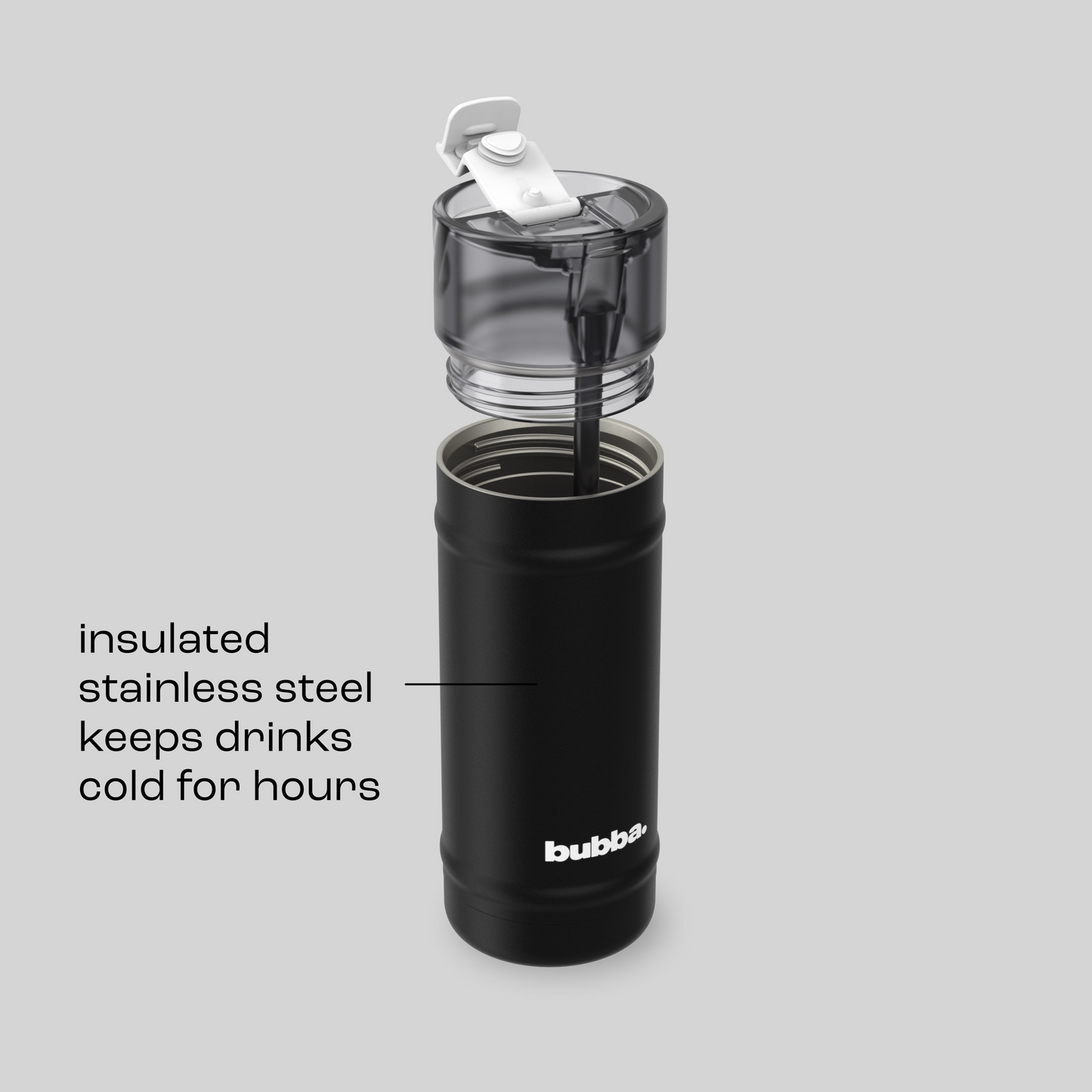 bubba 18 oz DualSip Insulated Stainless Steel Water Bottle -  Office Siren - US 8866