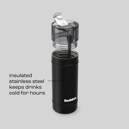 bubba 18 oz DualSip Insulated Stainless Steel Water Bottle -  Office Siren - US 8866