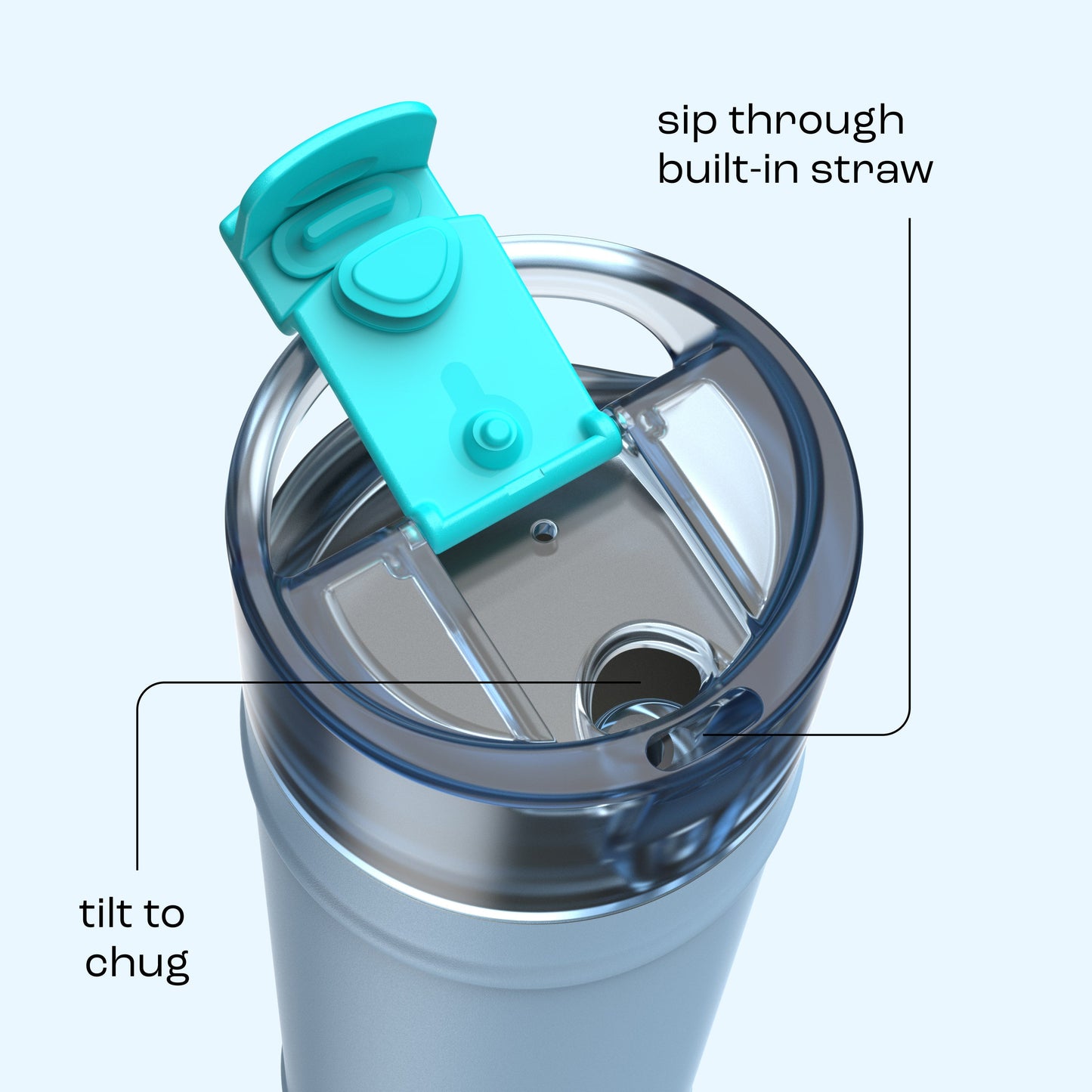 bubba 24 oz DualSip Insulated Stainless Steel Water Bottle - Daydreamin - US 6560