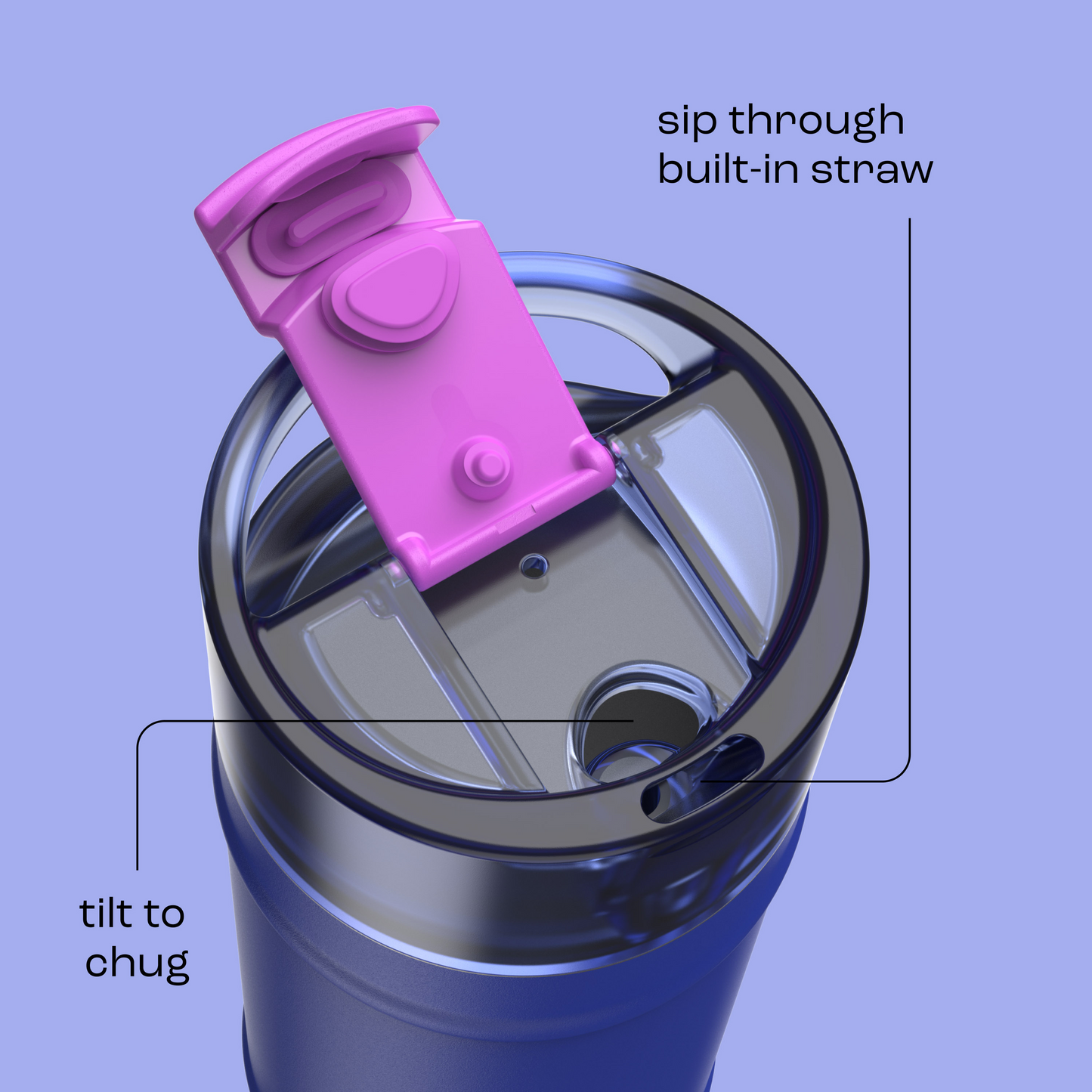 bubba 18 oz DualSip Insulated Stainless Steel Water Bottle - Ocean Energy - US 5410