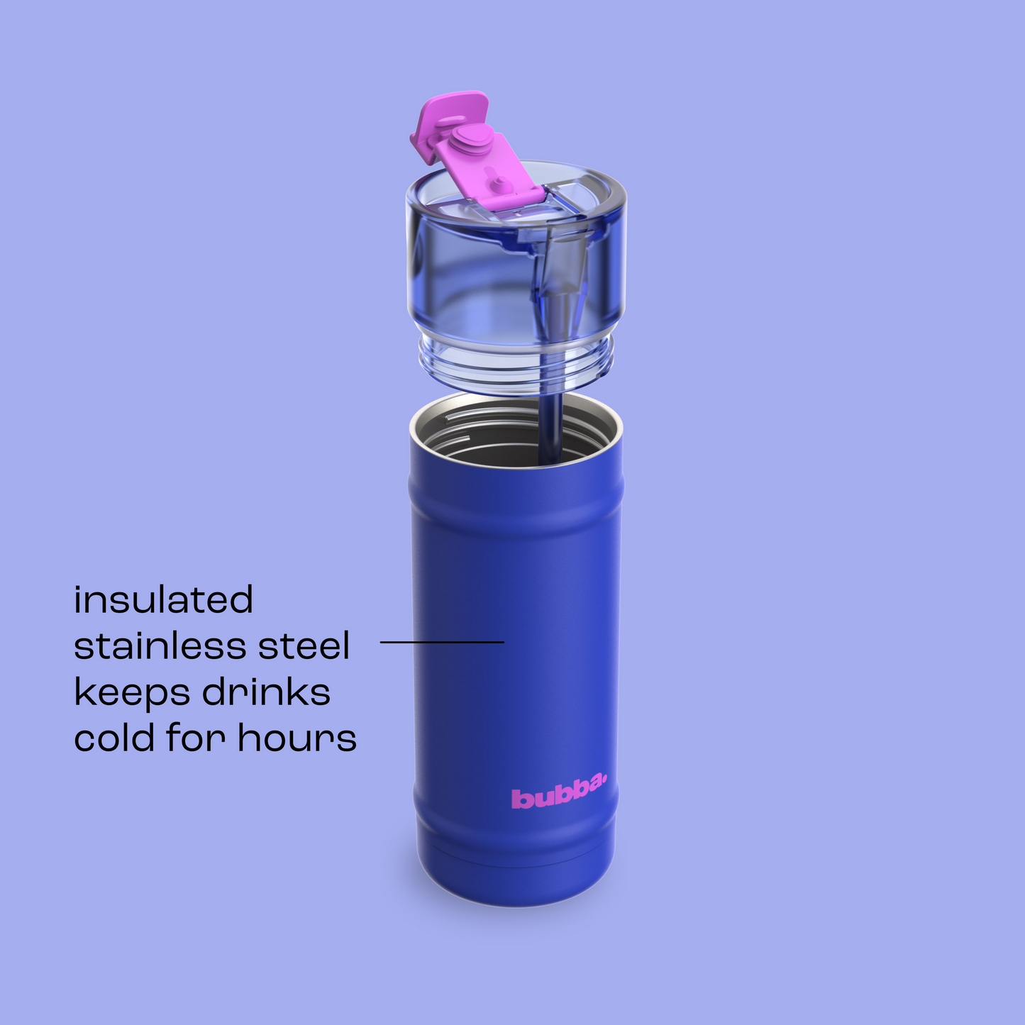 bubba 18 oz DualSip Insulated Stainless Steel Water Bottle - Ocean Energy - US 5410