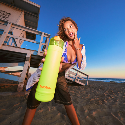 bubba 18 oz DualSip Insulated Stainless Steel Water Bottle - Mood Booster - US 8491