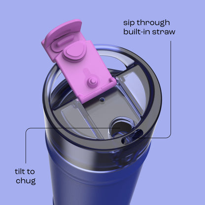 bubba 24 oz DualSip Insulated Stainless Steel Water Bottle - Ocean Energy - US 7610